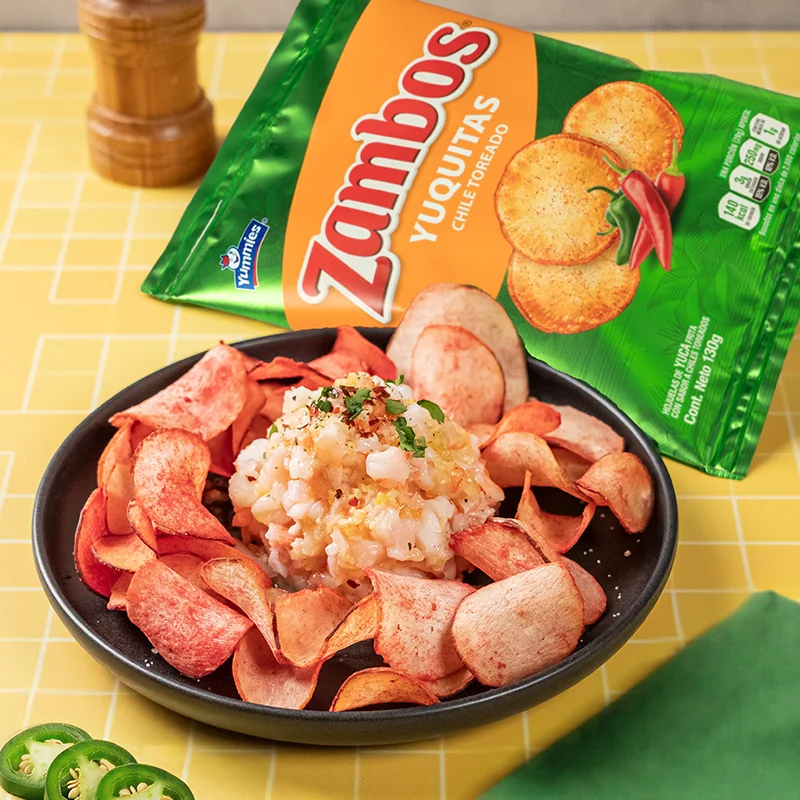 Tartar de Camarón con Mantequilla de Ajo