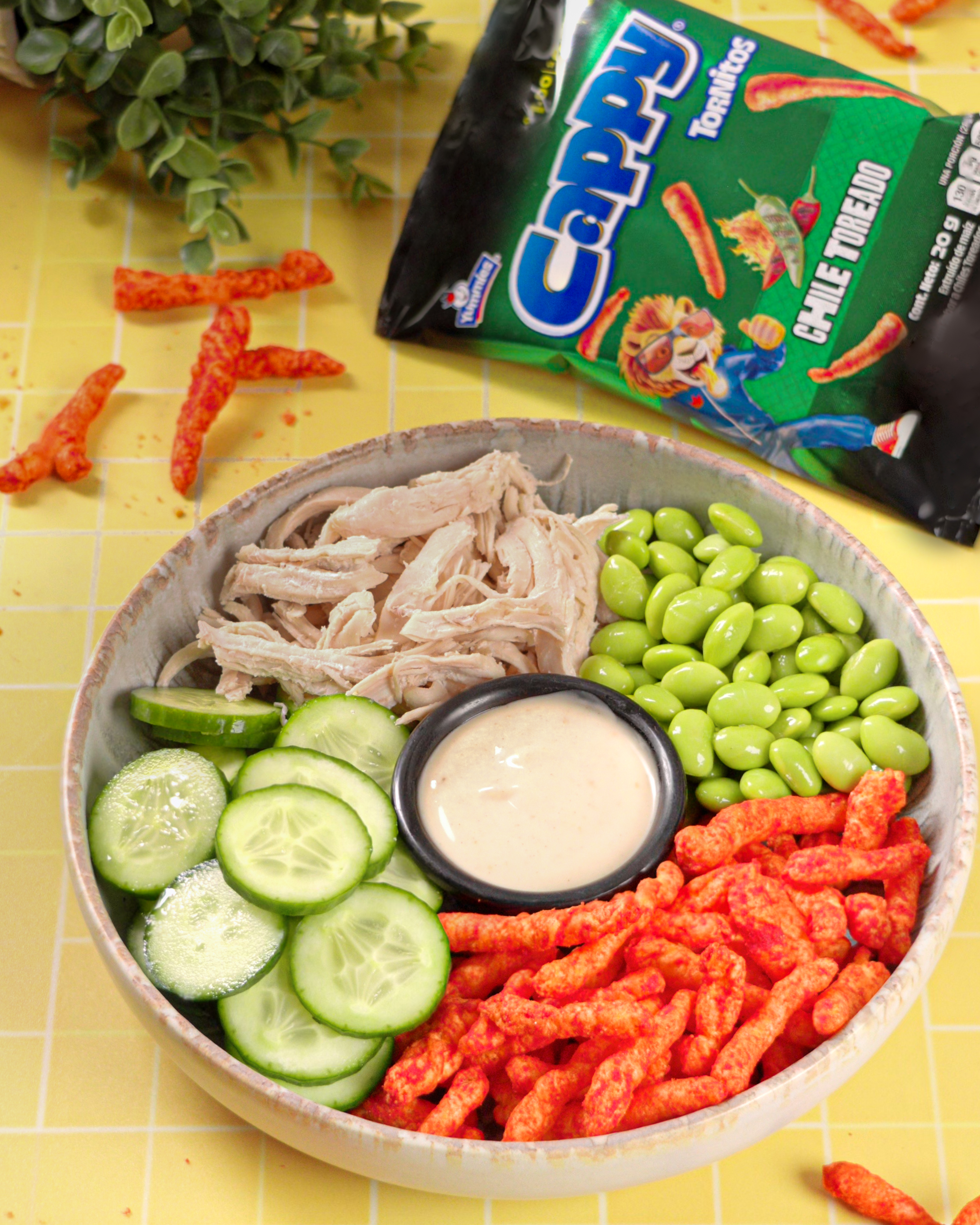 Cappy Tornitos Chile Toreado Chicken and Tornitos Bowl
