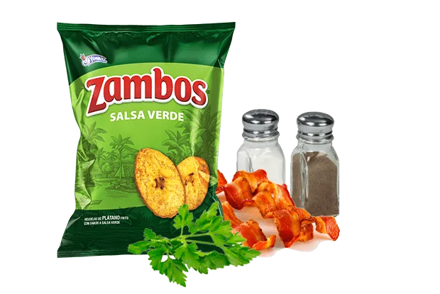 Cheese and Bacon Dip With Zambos Plantain Salsa Verde