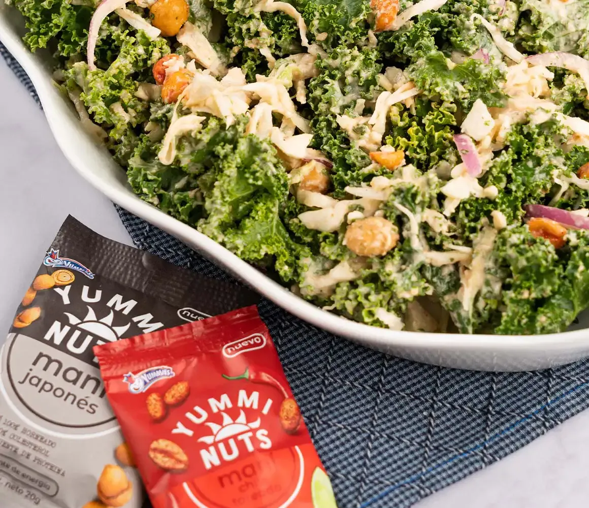 Kale Salad with Peanut Vinaigrette