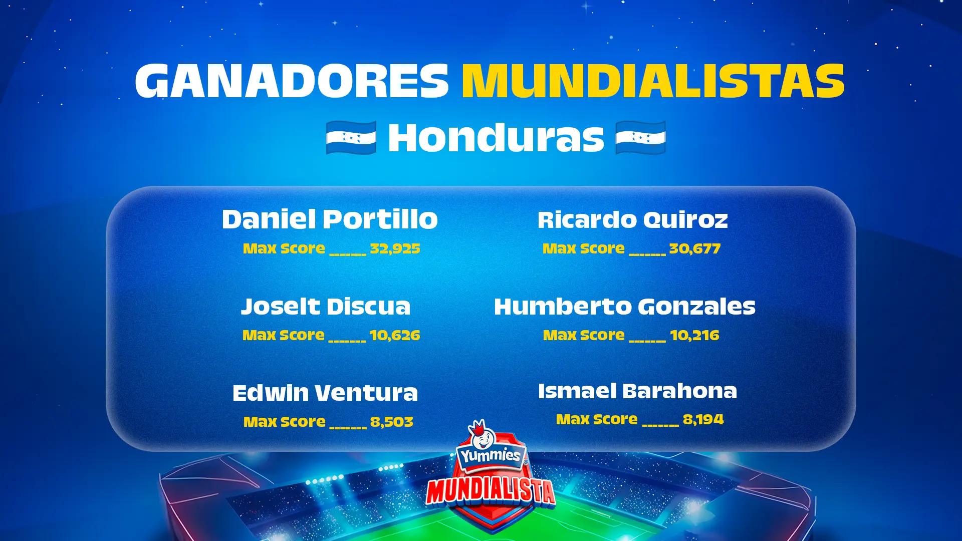 Ganadores Semana 2