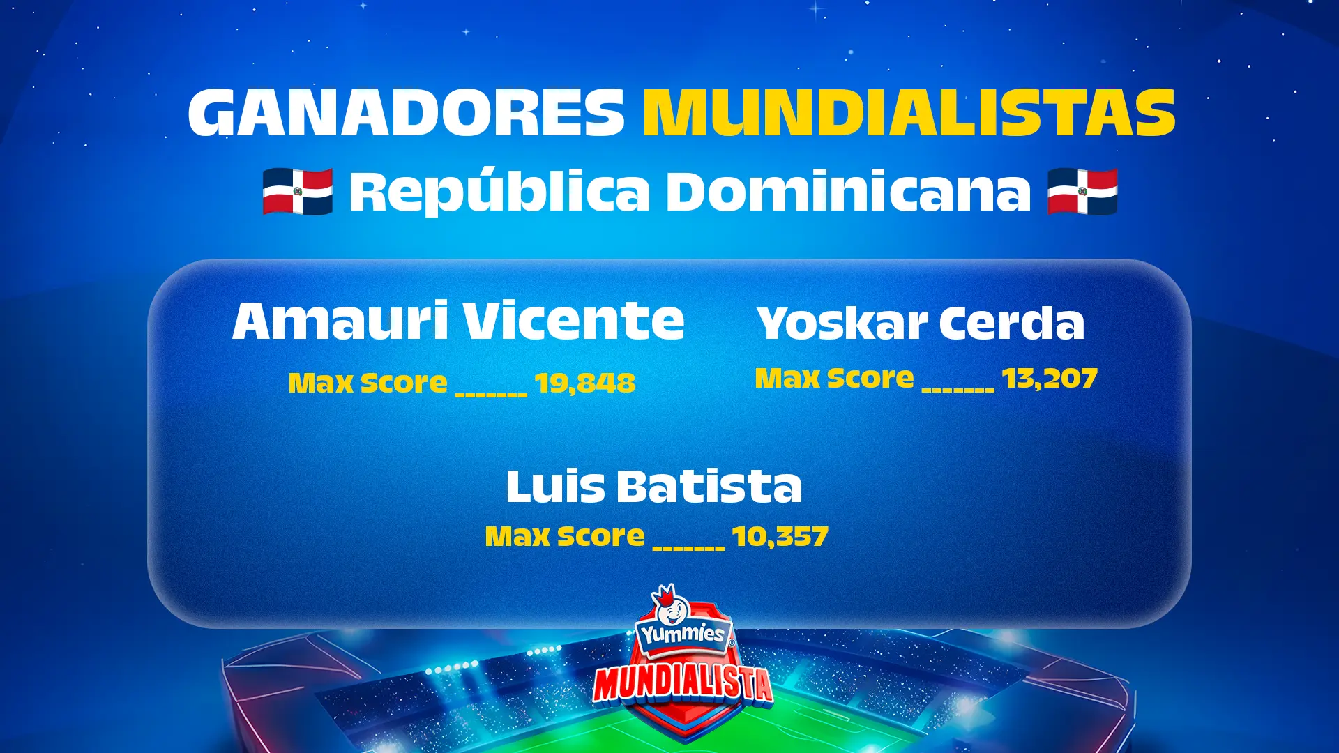 Ganadores Semana 1
