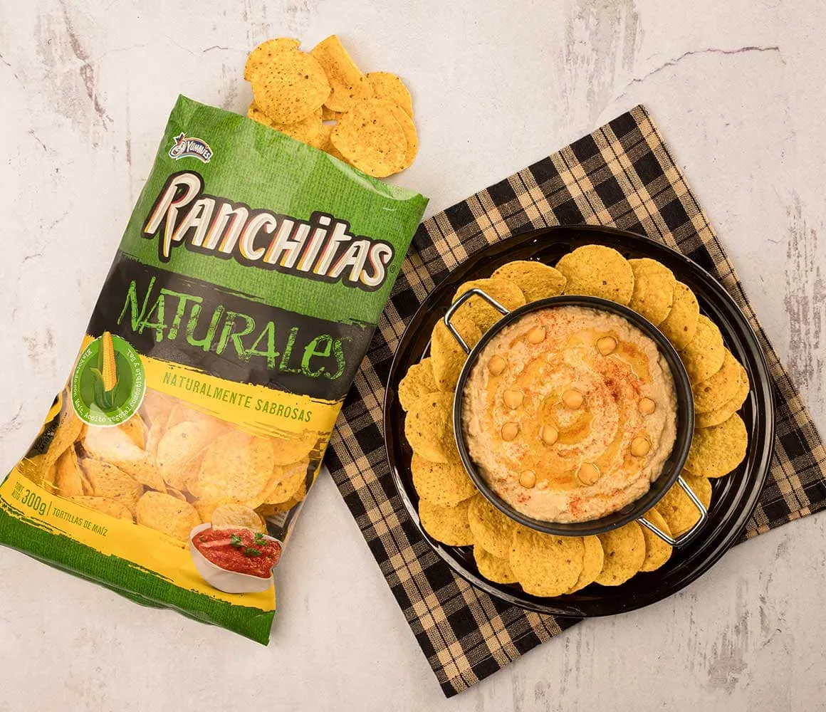 Hummus with Ranchitas Natural