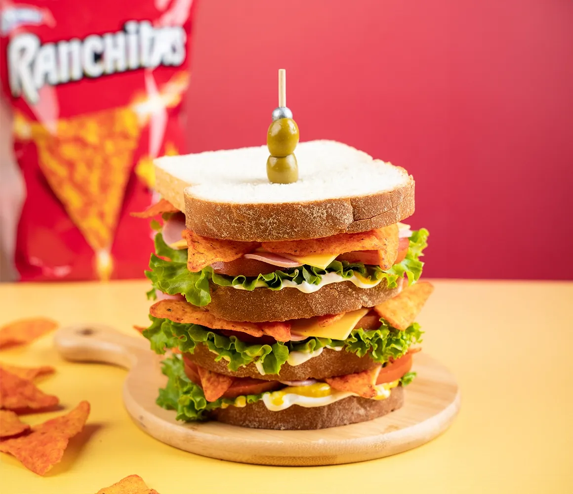 Monster Sandwich with Ranchitas Nacho Excitante