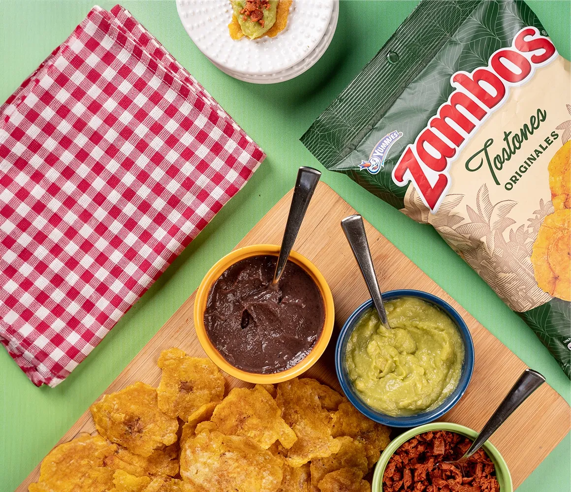 Montaditos with Zambos Tostones