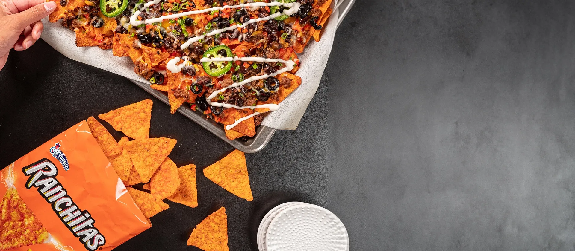 Nachos Horneados con Ranchitas Nacho Queso