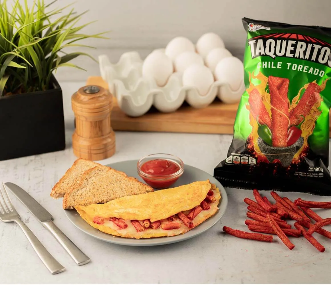 Omelette with Taqueritos Chile Toreado