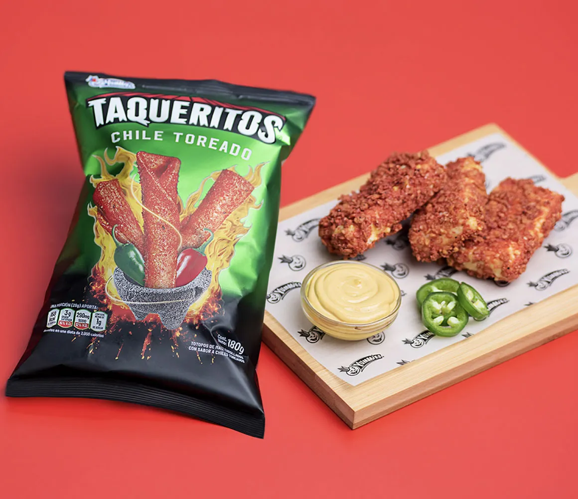 Queso Frito con Taqueritos