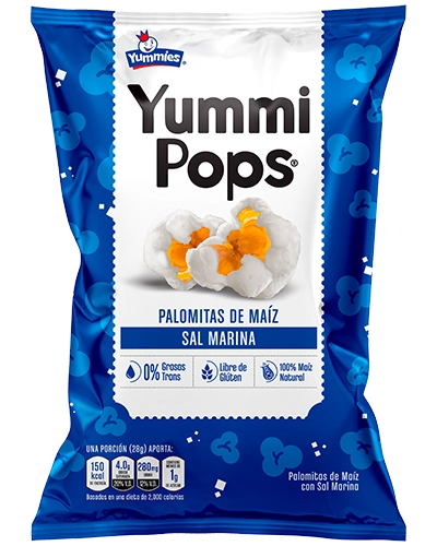 Yummipops Palomitas de Maíz Sal Marina