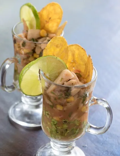 Zambos Plantain Fish and Shrimp Ceviche