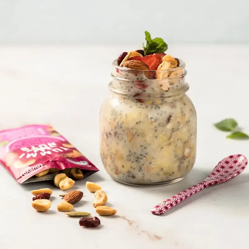 Chia Pudding con Yummi Nuts Omega Mix