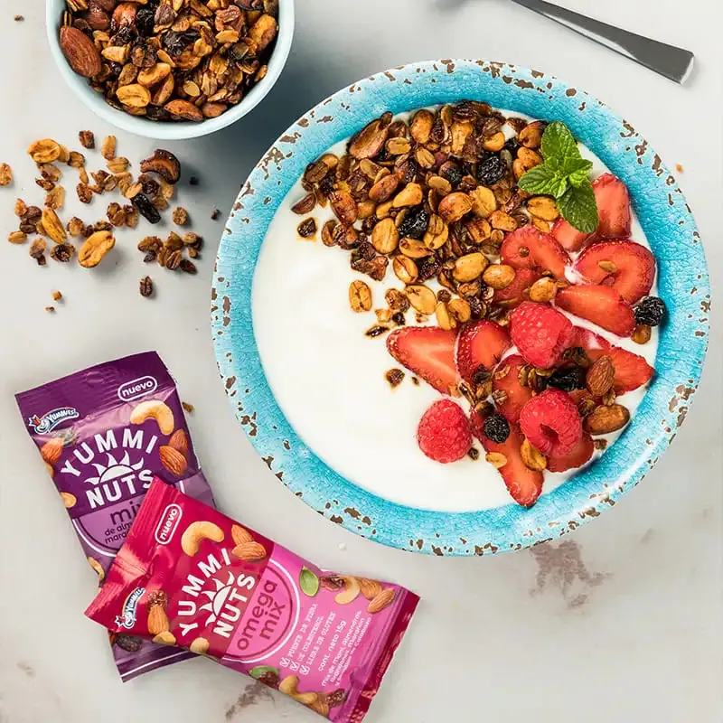 Homemade Granola con Yummi Nuts Mix de Semillas y Omega Mix